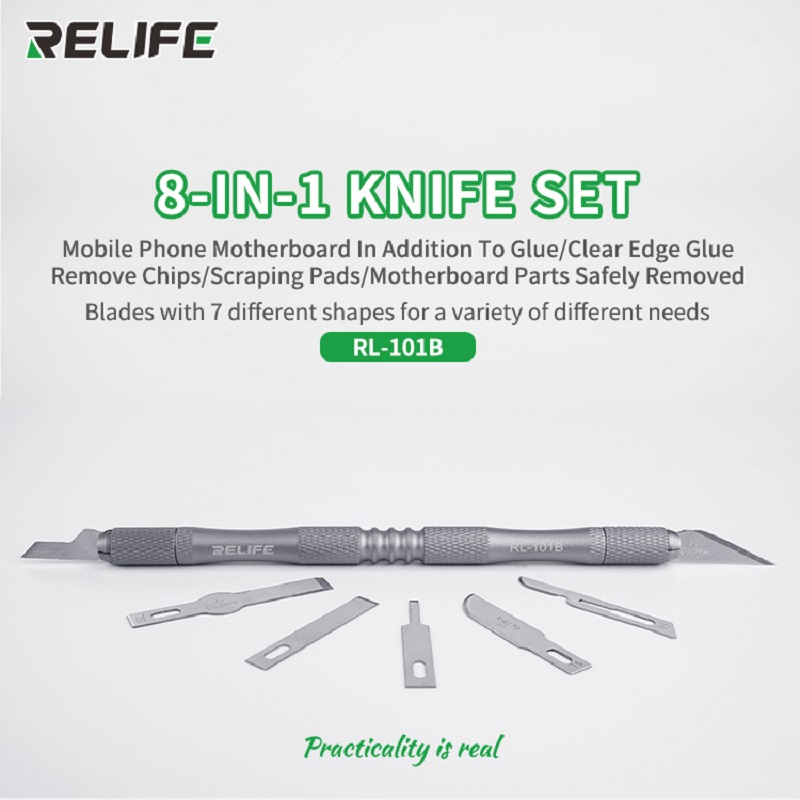 RELIFE RL-101B 8-in-1 Knife Se - Electronics Repair Business ulasan dan harga