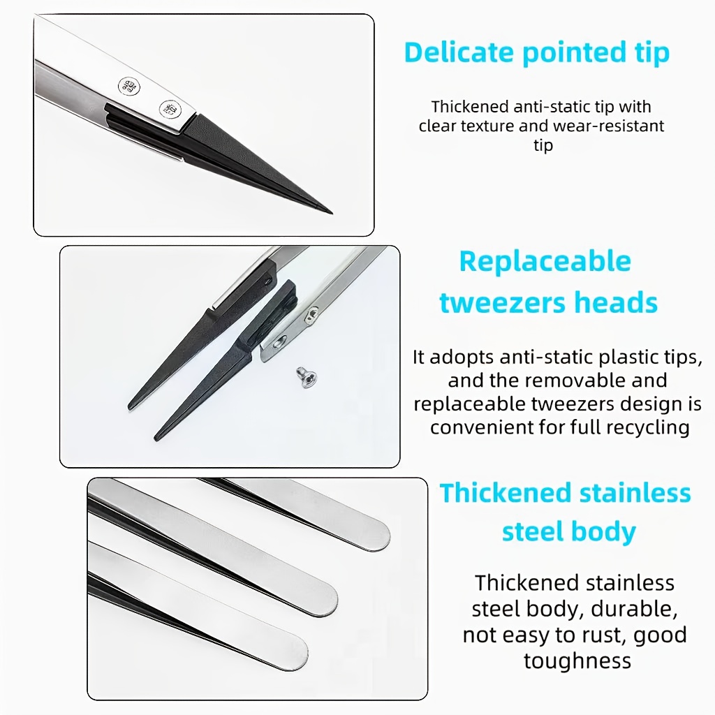 2pcs ESD-259 Anti-static Tweez - Electronics Repair Tools And Equipment ulasan dan harga